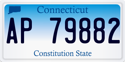 CT license plate AP79882