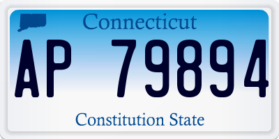 CT license plate AP79894