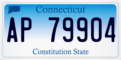 CT license plate AP79904