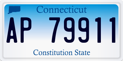 CT license plate AP79911