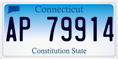CT license plate AP79914