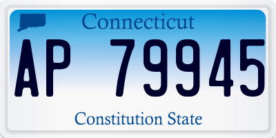 CT license plate AP79945