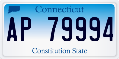 CT license plate AP79994