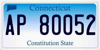 CT license plate AP80052