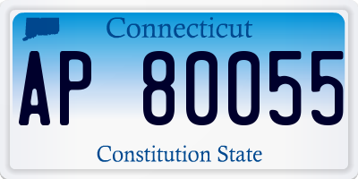 CT license plate AP80055