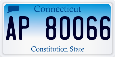 CT license plate AP80066