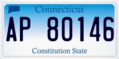CT license plate AP80146