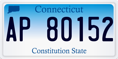 CT license plate AP80152