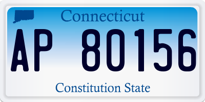 CT license plate AP80156