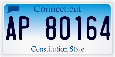 CT license plate AP80164
