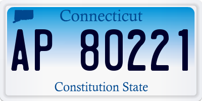 CT license plate AP80221