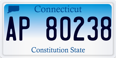 CT license plate AP80238