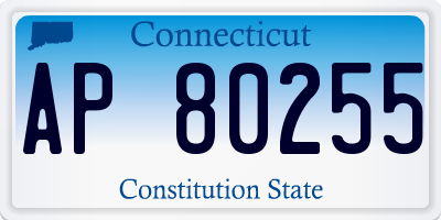 CT license plate AP80255