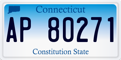 CT license plate AP80271