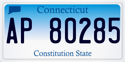 CT license plate AP80285