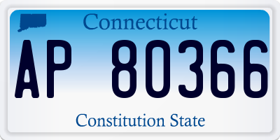 CT license plate AP80366
