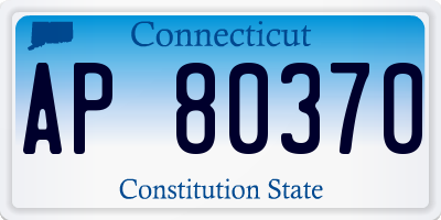 CT license plate AP80370