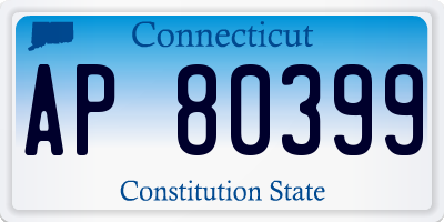 CT license plate AP80399