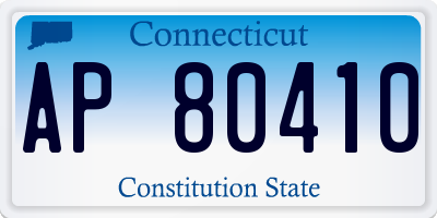CT license plate AP80410