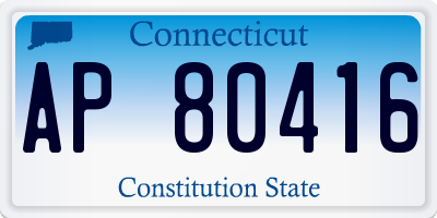 CT license plate AP80416