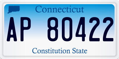 CT license plate AP80422