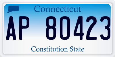 CT license plate AP80423