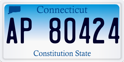 CT license plate AP80424