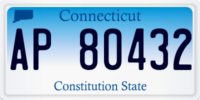 CT license plate AP80432
