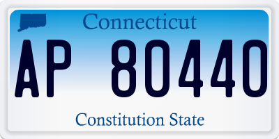 CT license plate AP80440