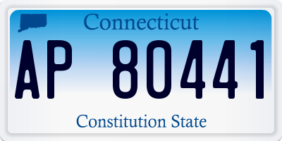 CT license plate AP80441