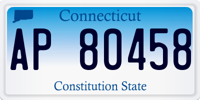 CT license plate AP80458