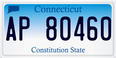 CT license plate AP80460