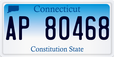 CT license plate AP80468