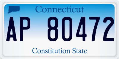CT license plate AP80472
