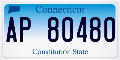 CT license plate AP80480
