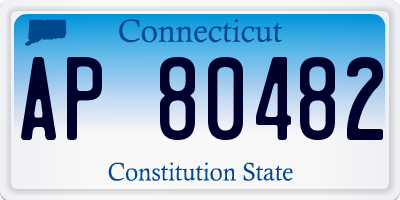 CT license plate AP80482