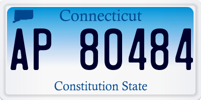 CT license plate AP80484