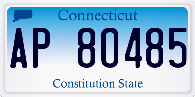 CT license plate AP80485