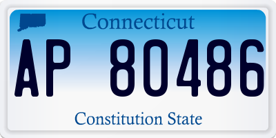 CT license plate AP80486