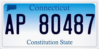 CT license plate AP80487