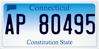 CT license plate AP80495