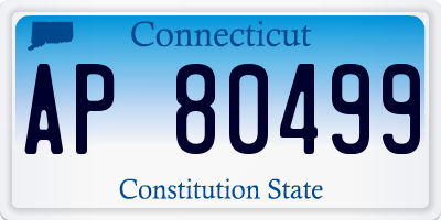 CT license plate AP80499