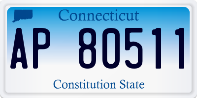 CT license plate AP80511