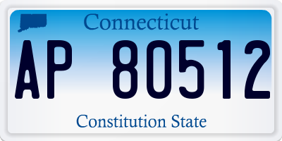 CT license plate AP80512