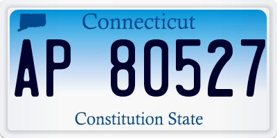 CT license plate AP80527