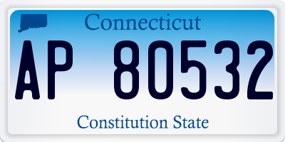 CT license plate AP80532