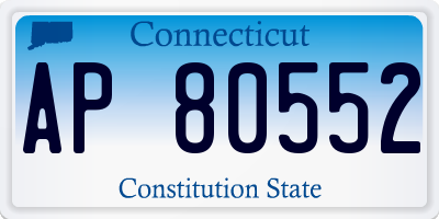 CT license plate AP80552