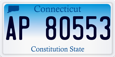 CT license plate AP80553