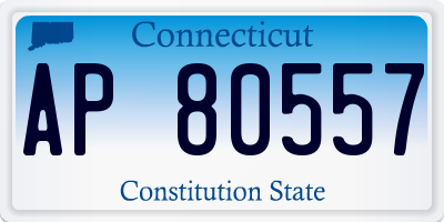 CT license plate AP80557