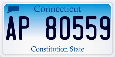 CT license plate AP80559